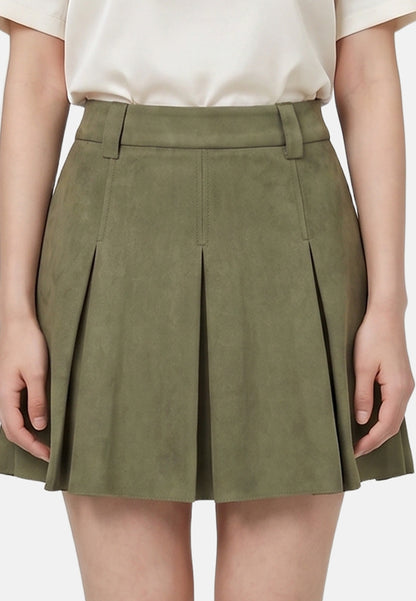 Gonna in Poliestere Verde Militare