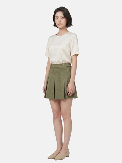 Gonna in Poliestere Verde Militare