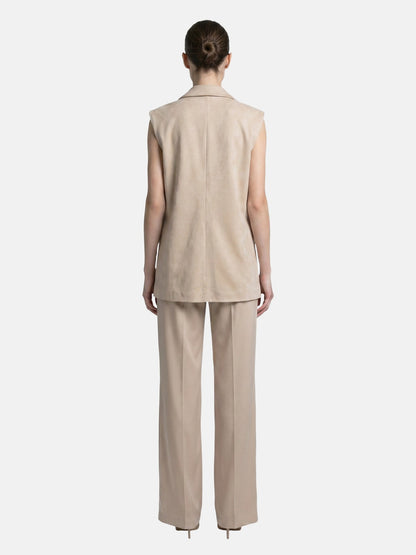 Gilet in Poliestere Beige
