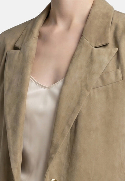 Gilet in Poliestere Cammello