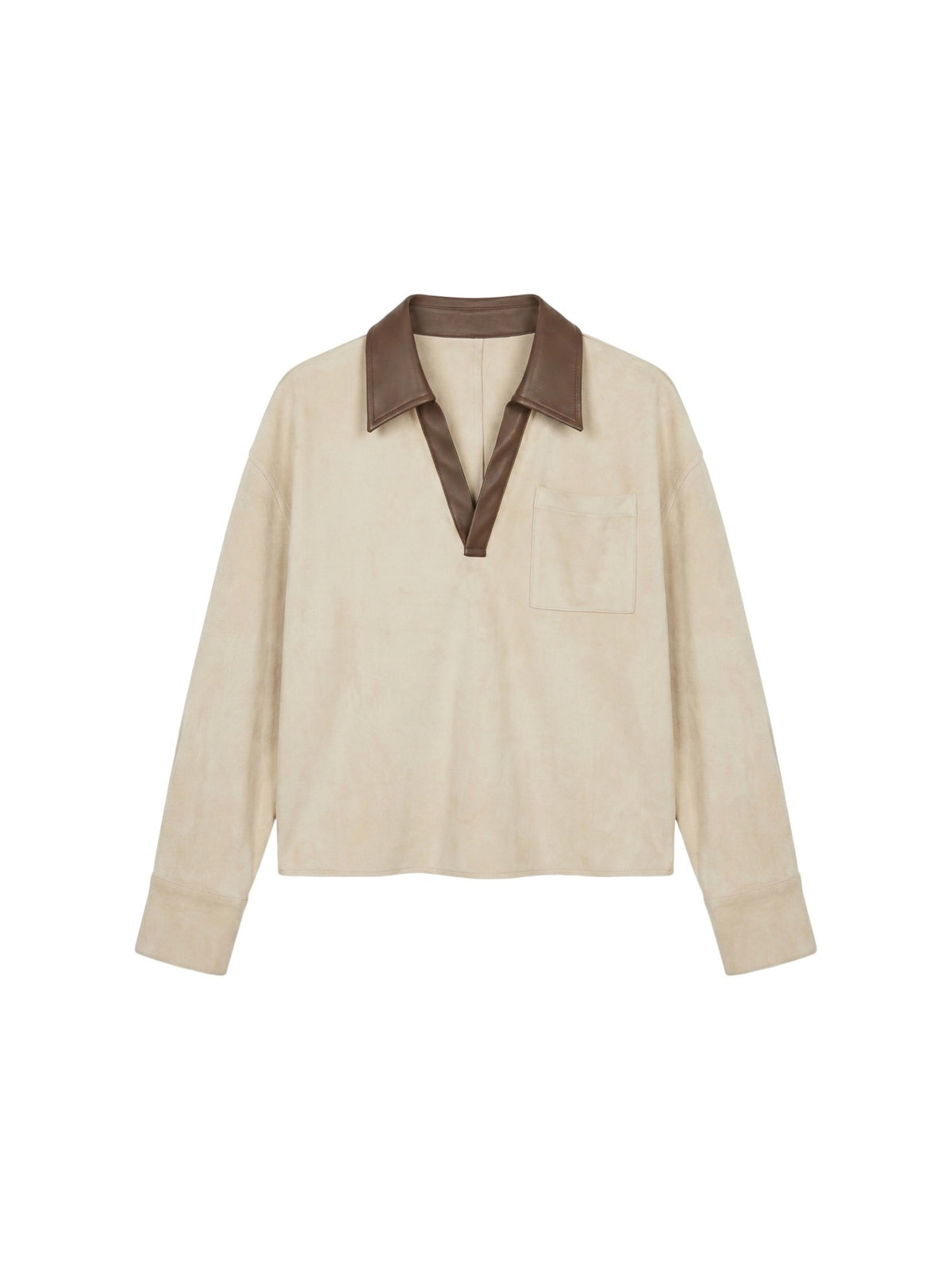 Camicia in Poliestere Beige