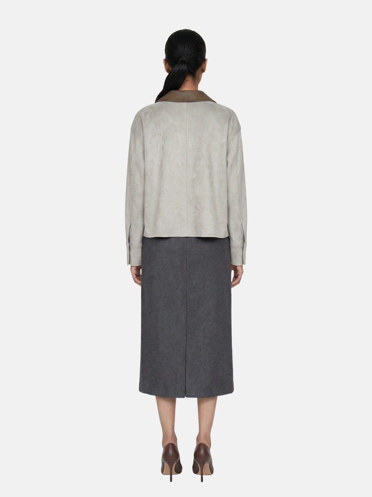 Camicia in Poliestere Verde Militare