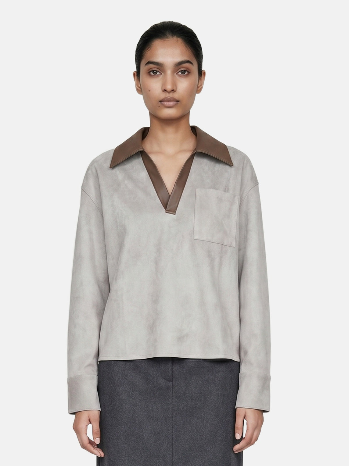 Camicia in Poliestere Verde Militare