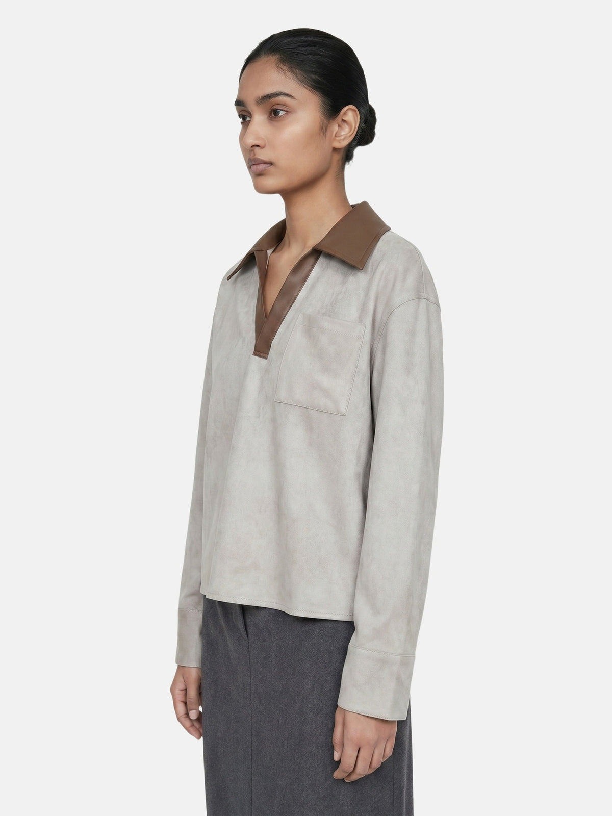 Camicia in Poliestere Verde Militare