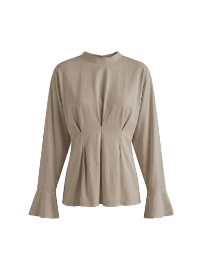 Blusa in 70% Viscosa 30% Tencel Beige