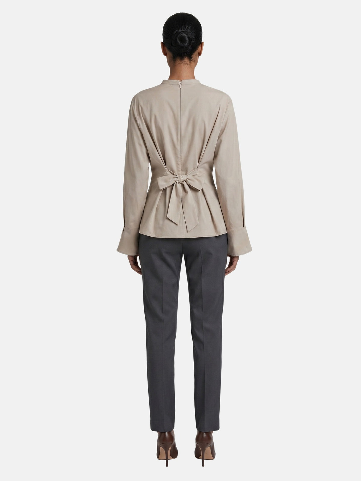 Blusa in 70% Viscosa 30% Tencel Beige