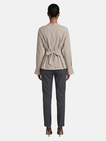 Blusa in 70% Viscosa 30% Tencel Beige