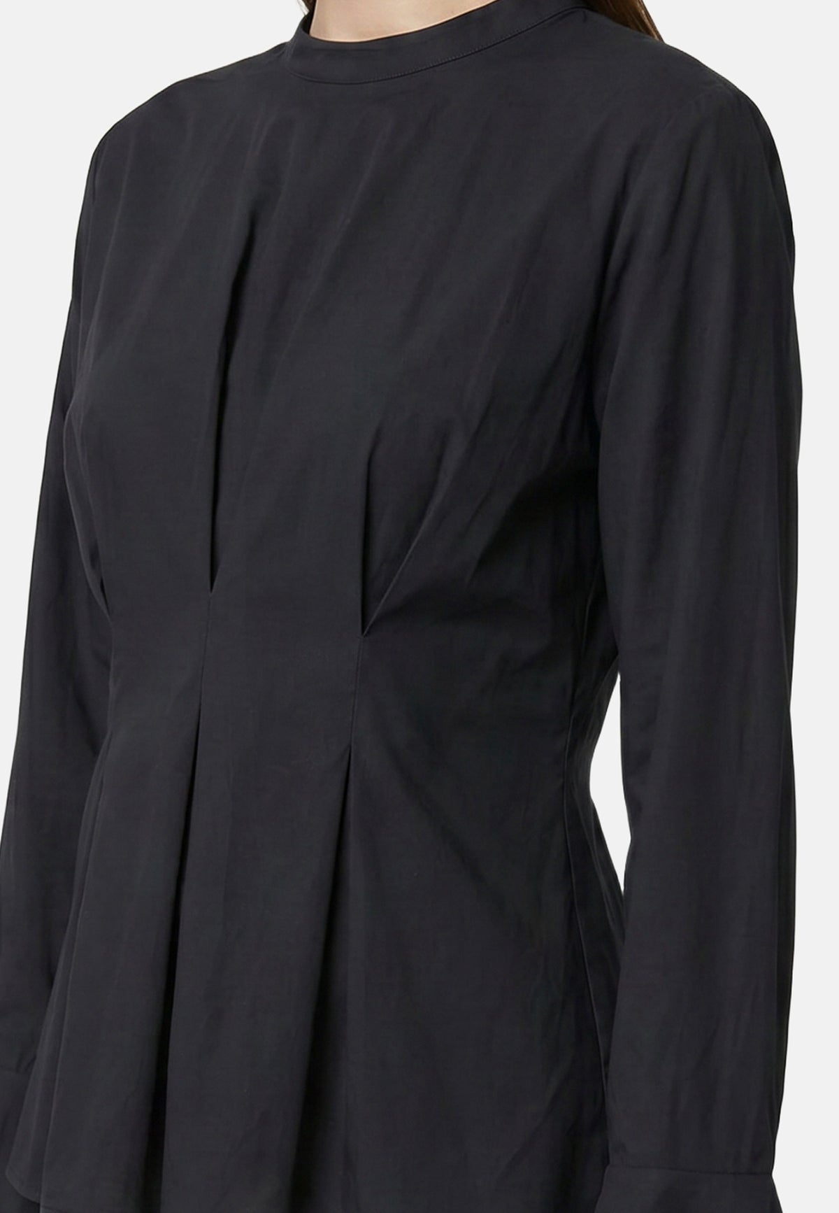 Blusa in 70% Viscosa 30% Tencel Nero