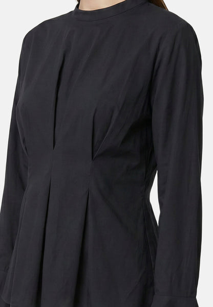 Blusa in 70% Viscosa 30% Tencel Nero