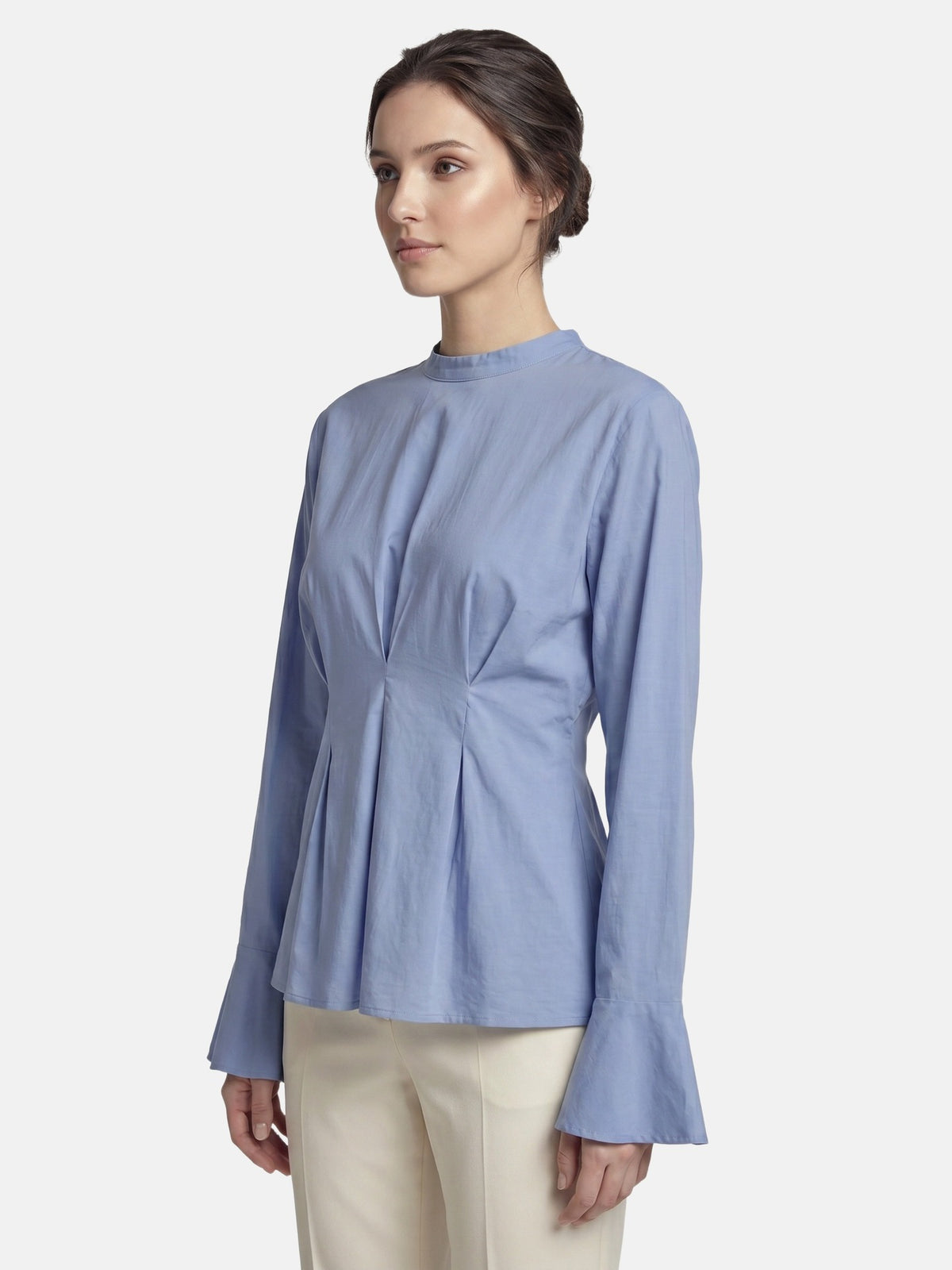 Blusa in 70% Viscosa 30% Tencel Blu Jeans