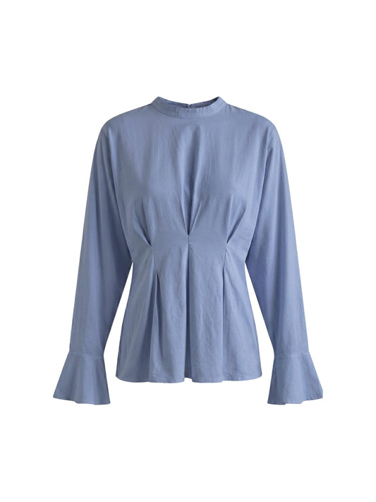 Blusa in 70% Viscosa 30% Tencel Blu Jeans