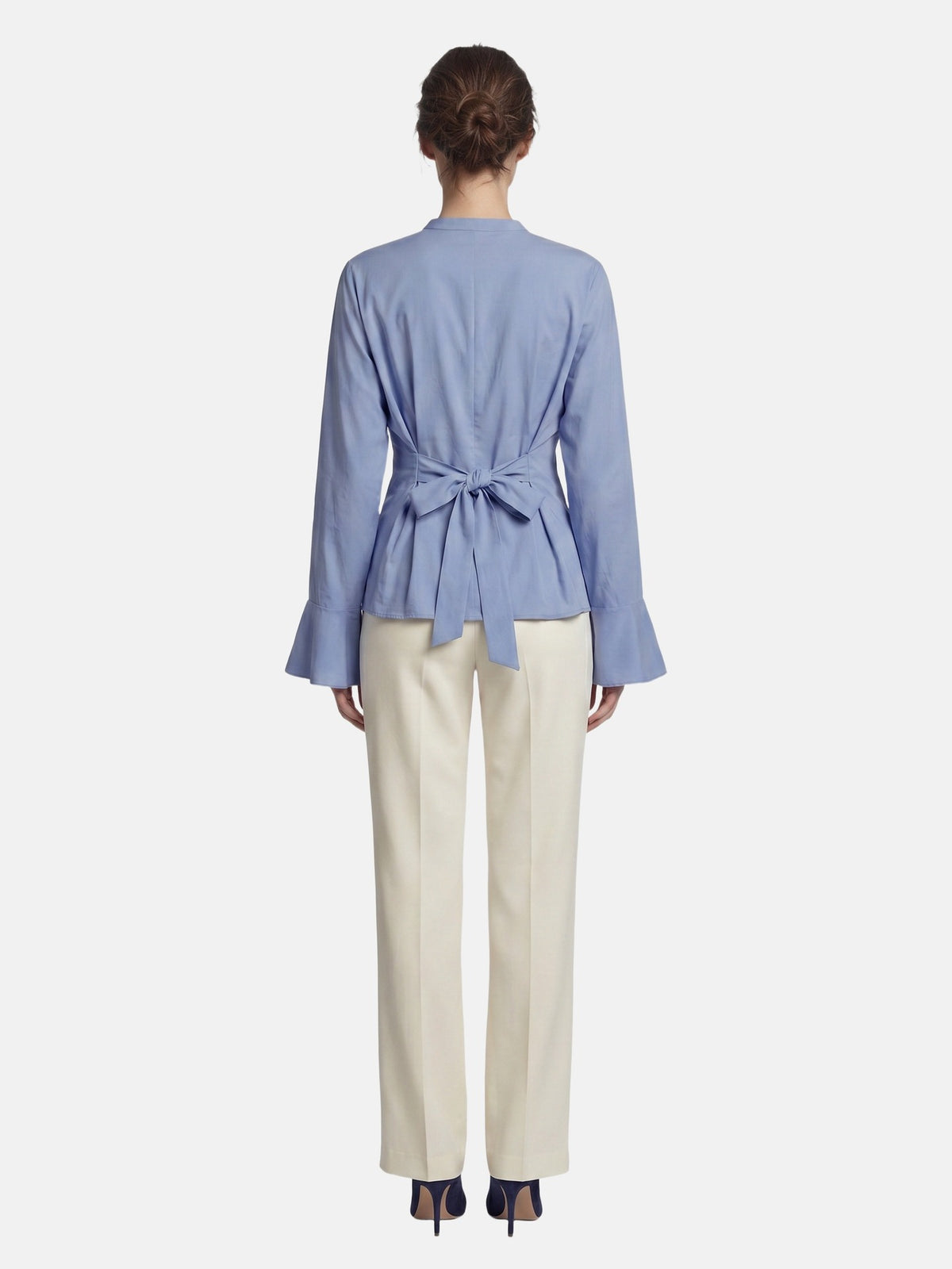 Blusa in 70% Viscosa 30% Tencel Blu Jeans