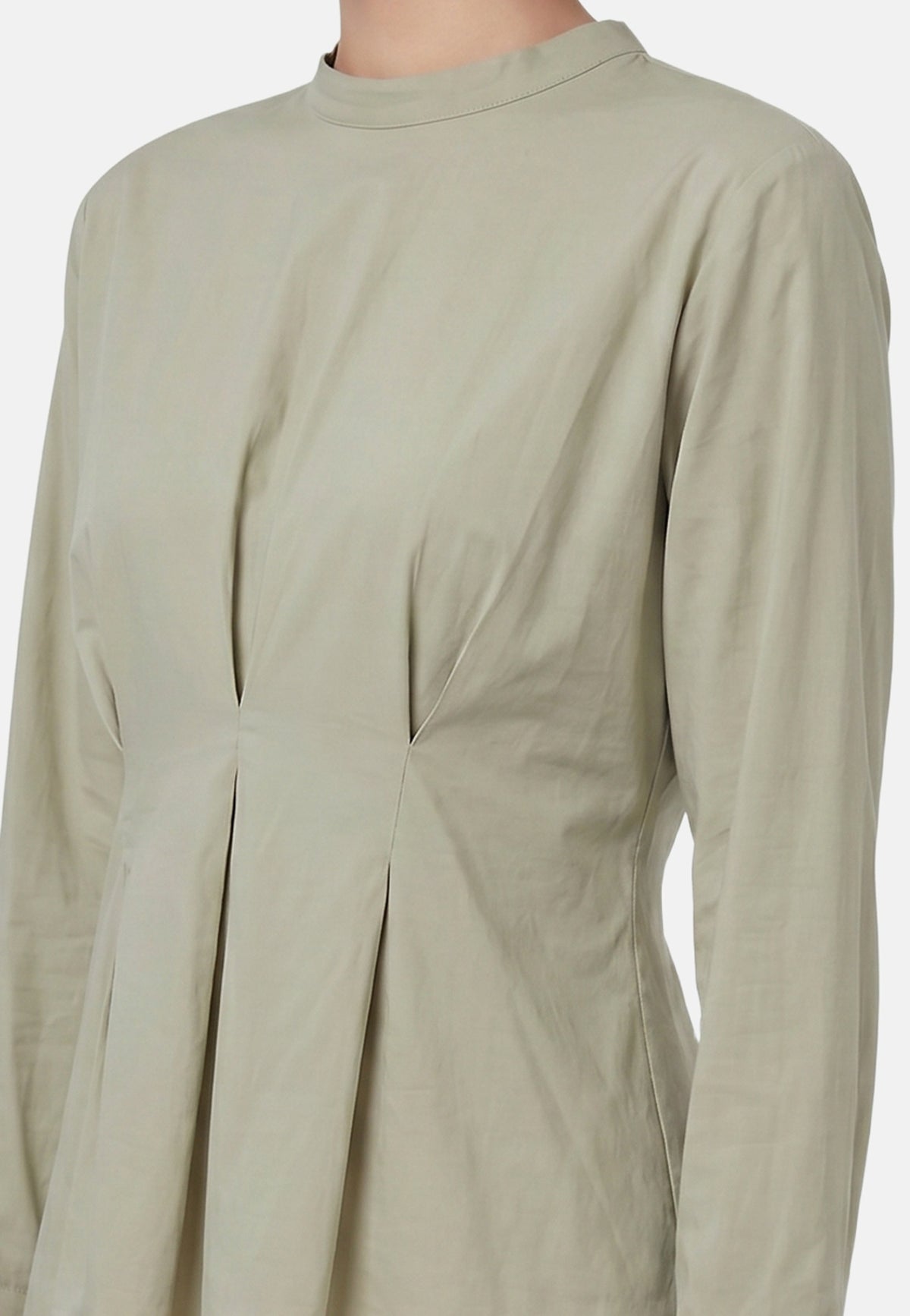 Blusa in 70% Viscosa 30% Tencel Verde Militare