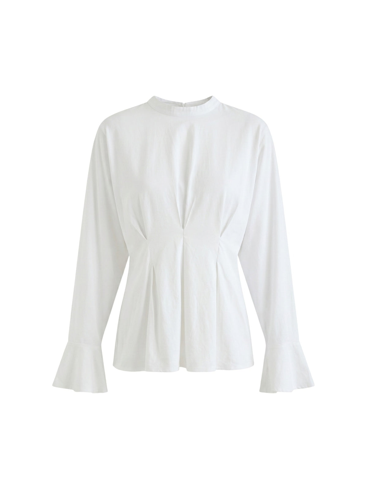 Blusa in 70% Viscosa 30% Tencel Bianco