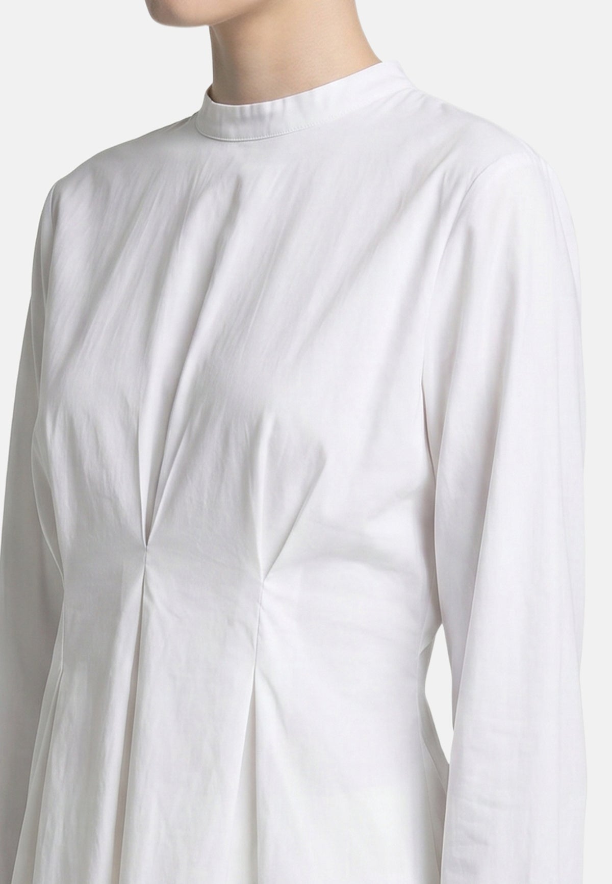 Blusa in 70% Viscosa 30% Tencel Bianco