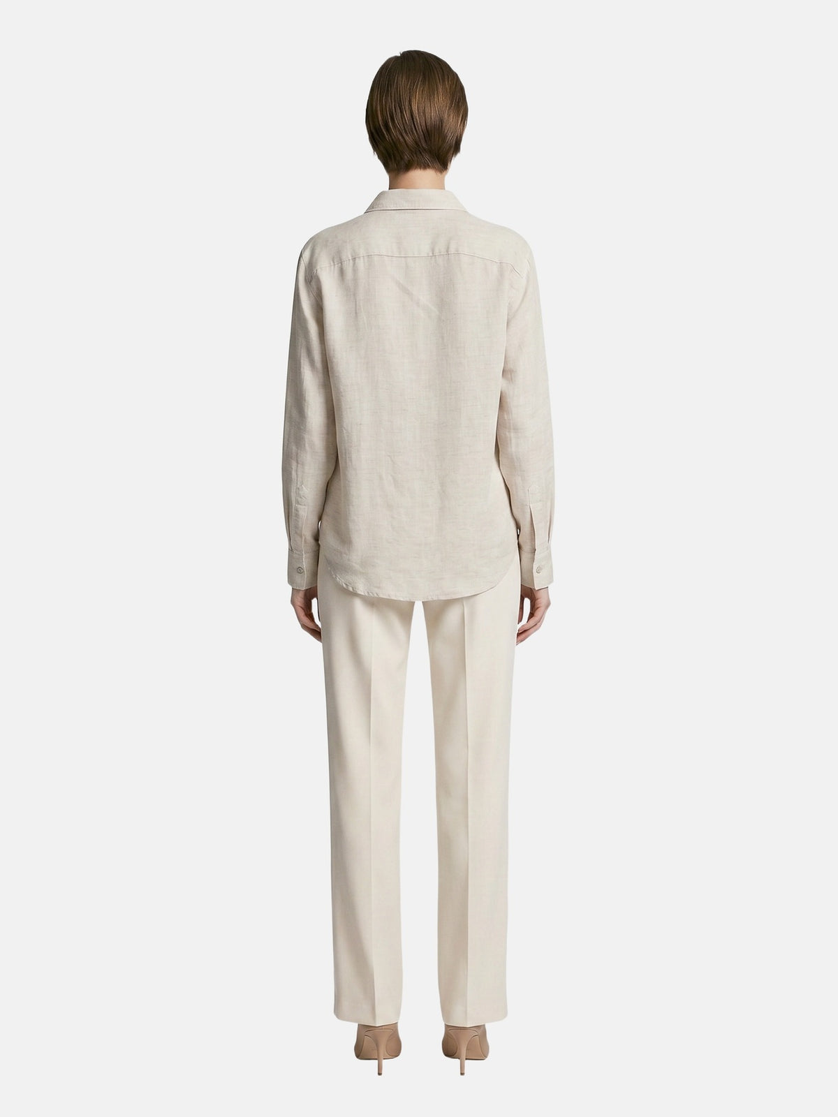 Camicia in Tencel Beige