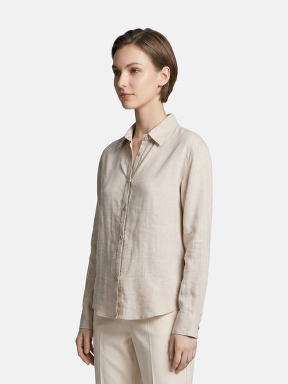 Camicia in Tencel Beige