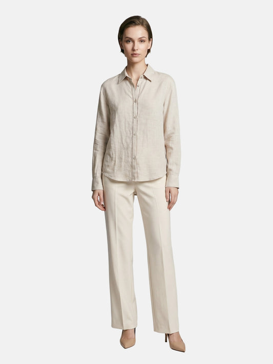 Camicia in Tencel Beige
