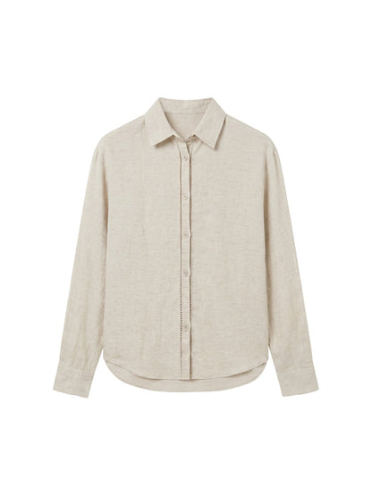 Camicia in Tencel Beige