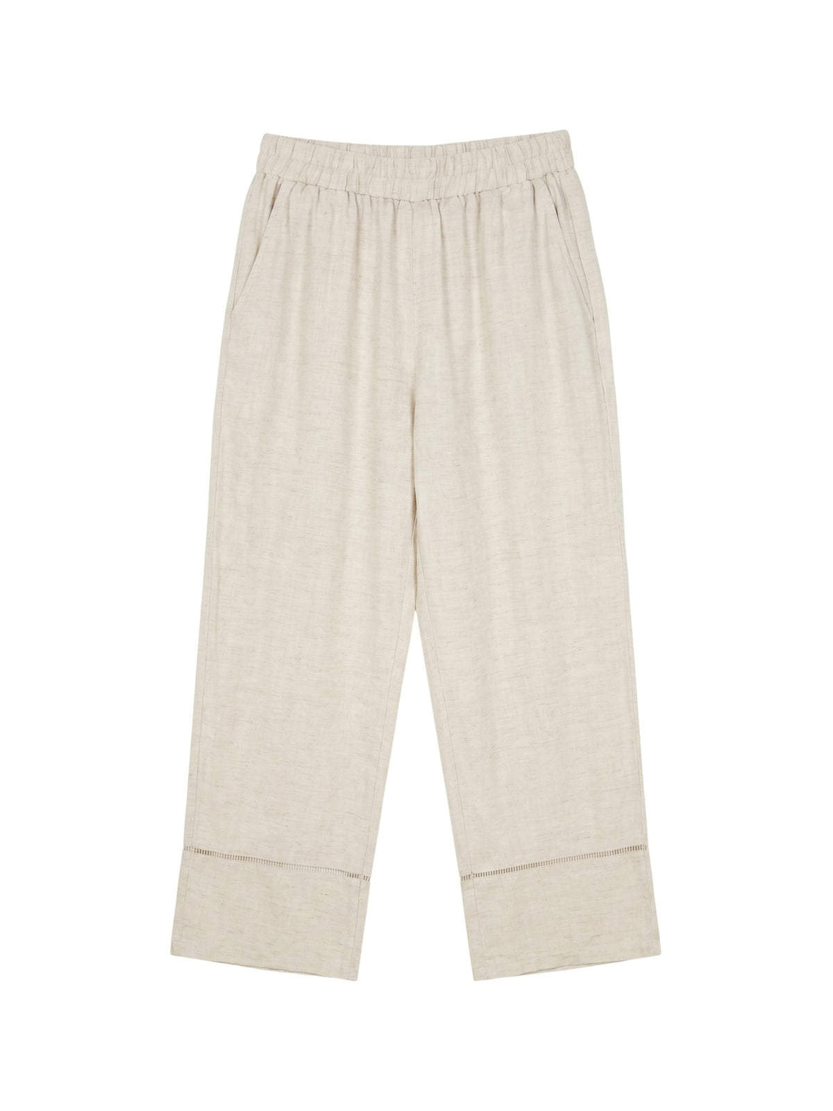 Pantaloni in Tencel Beige