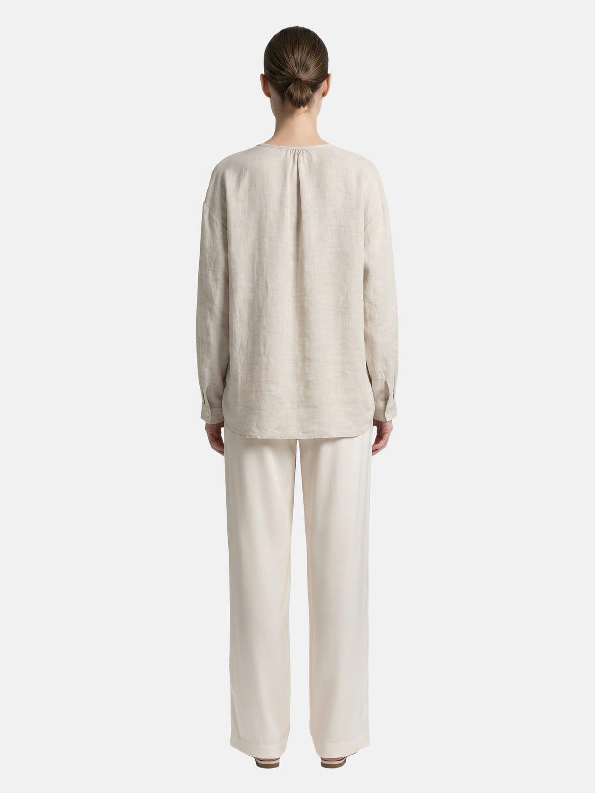 Blusa in Tencel Beige