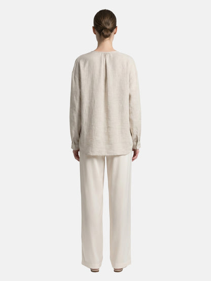 Blusa in Tencel Beige