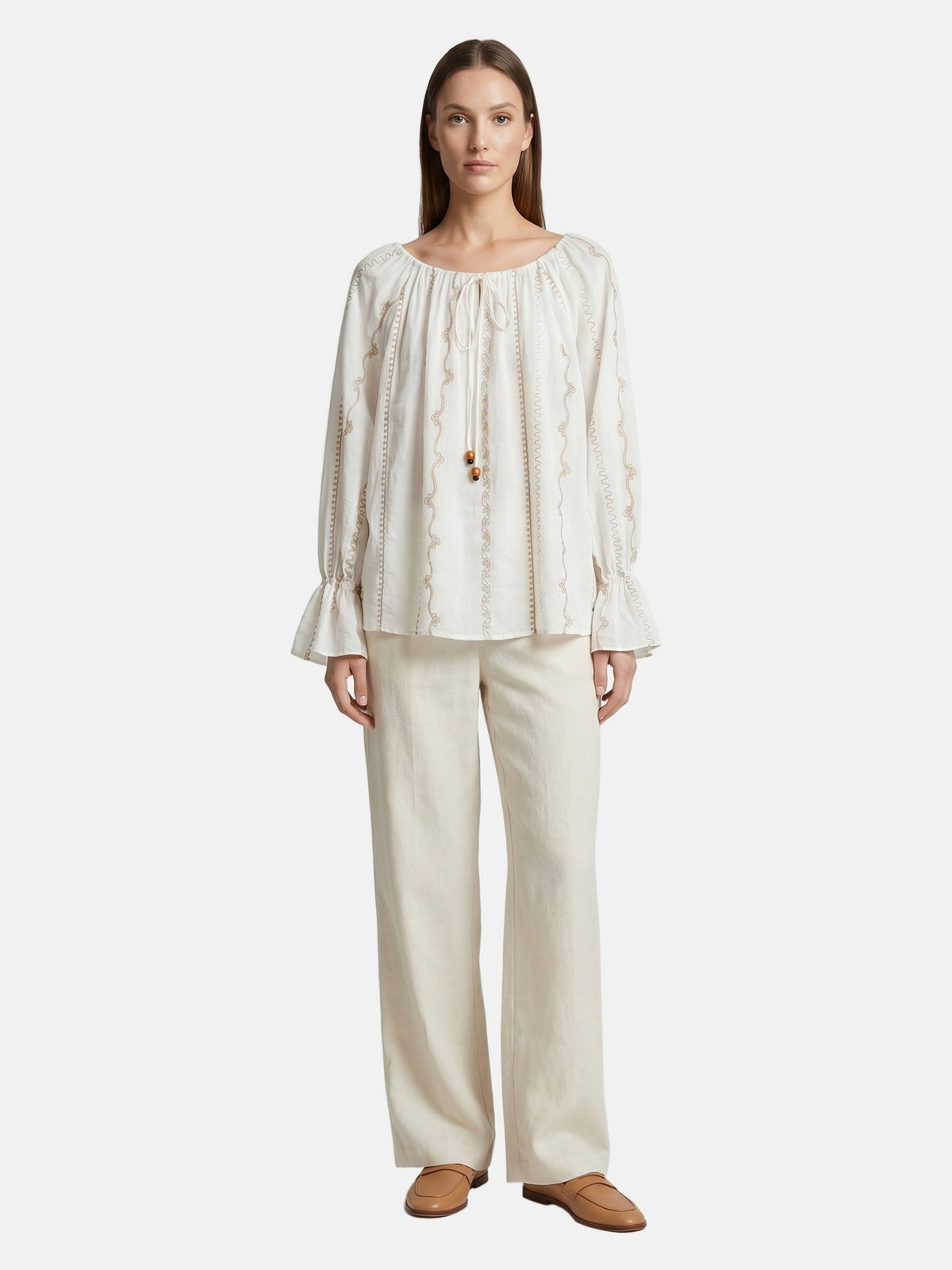 Blusa in Cotone Bianco