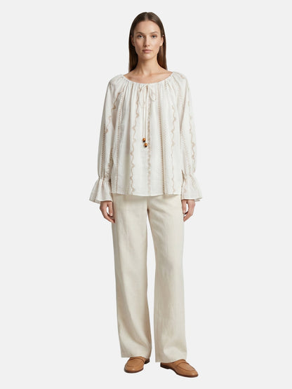Blusa in Cotone Bianco