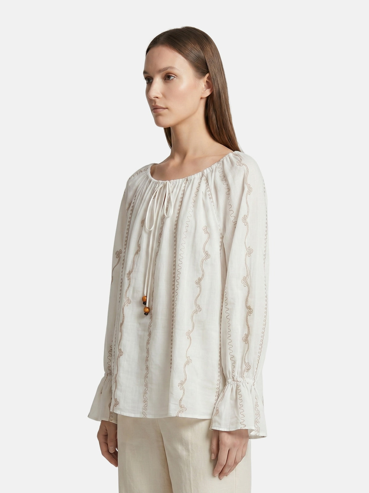 Blusa in Cotone Bianco