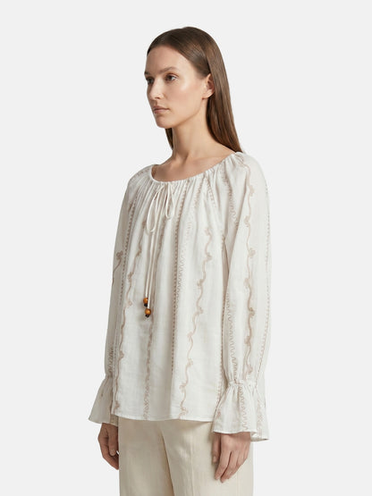 Blusa in Cotone Bianco