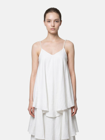 Vestito in Viscosa Bianco