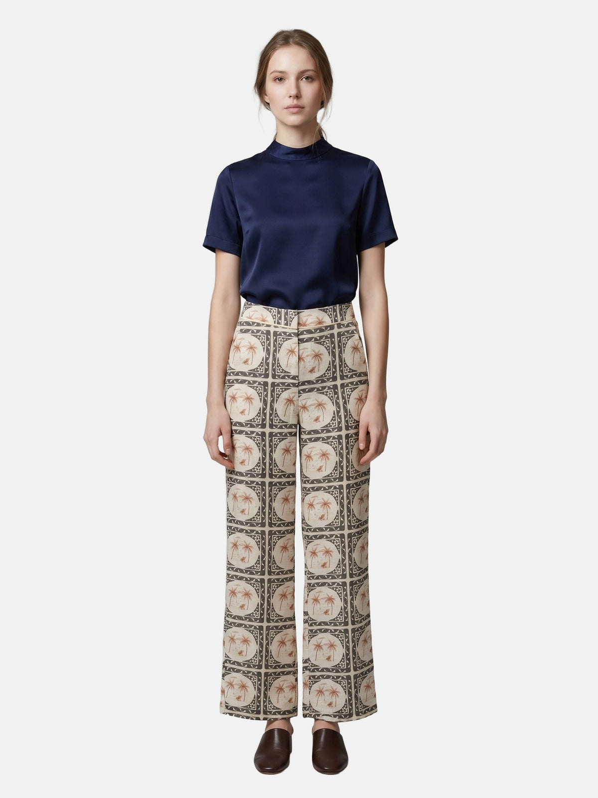Pantaloni in Poliestere Verde Militare