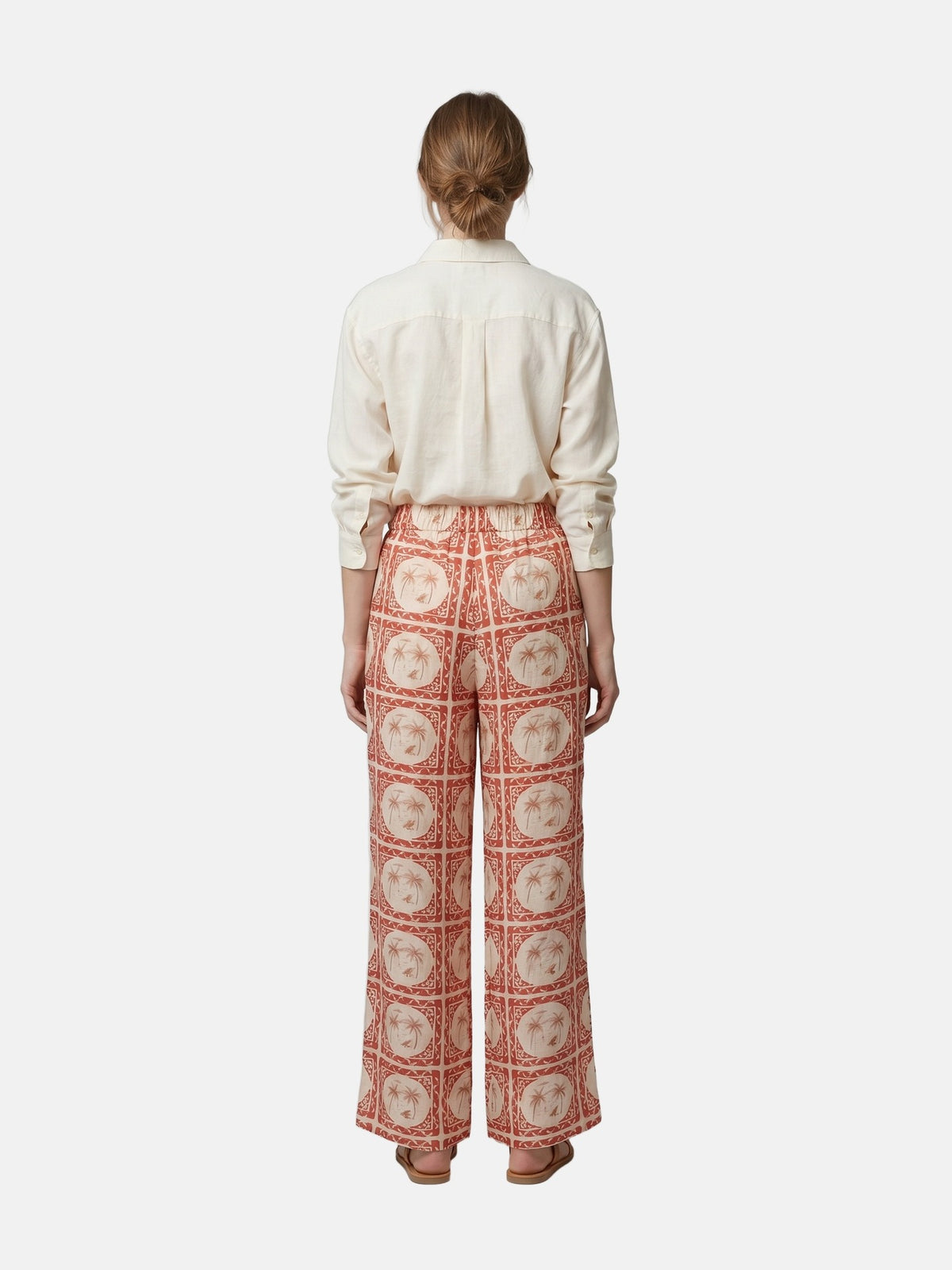 Pantaloni in Poliestere Rosso