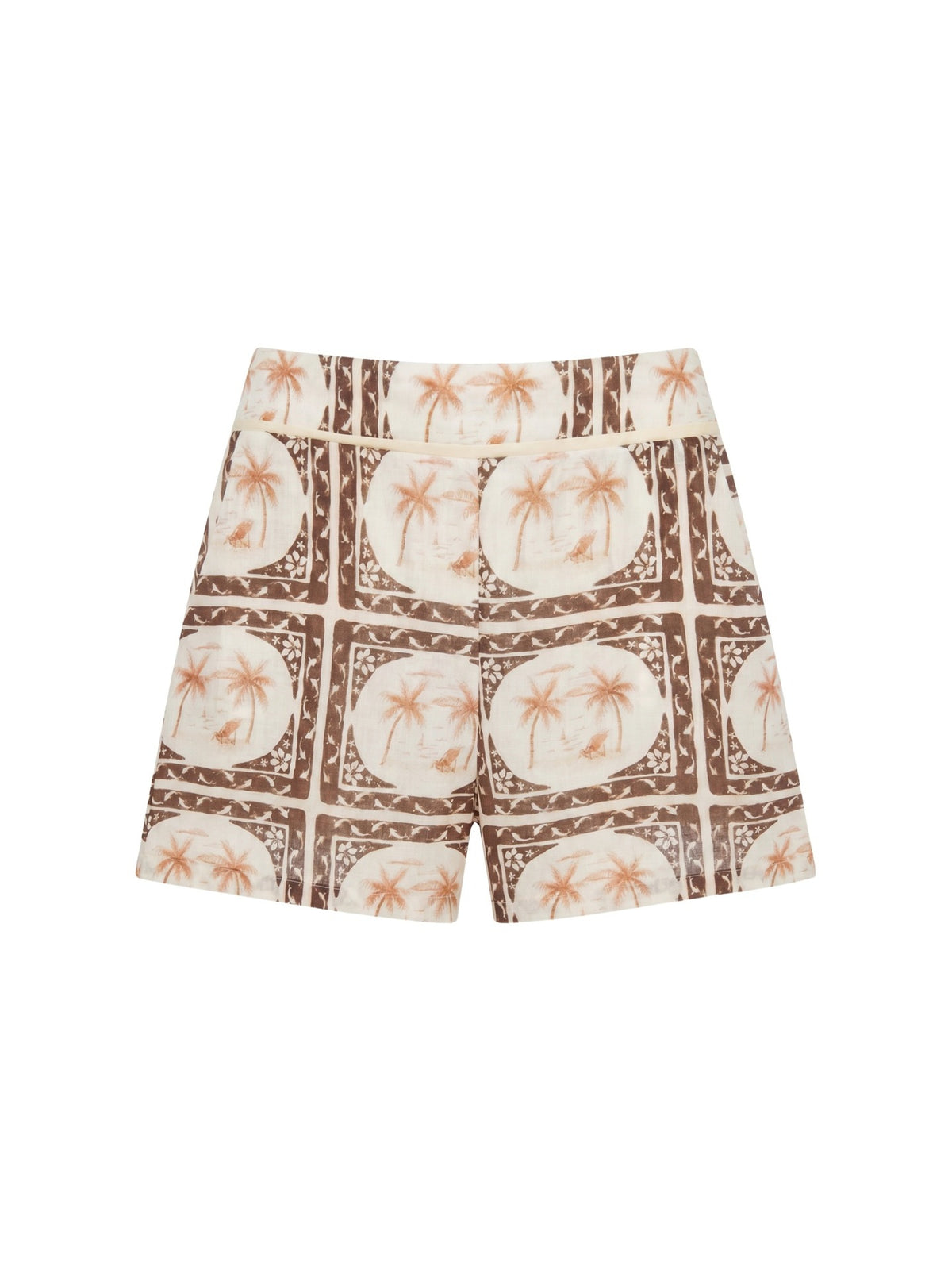 Pantaloncino in Poliestere Marrone