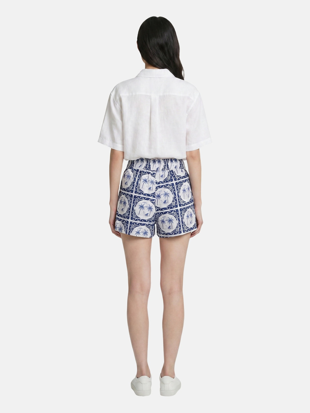 Pantaloncino in Poliestere Blu Scuro