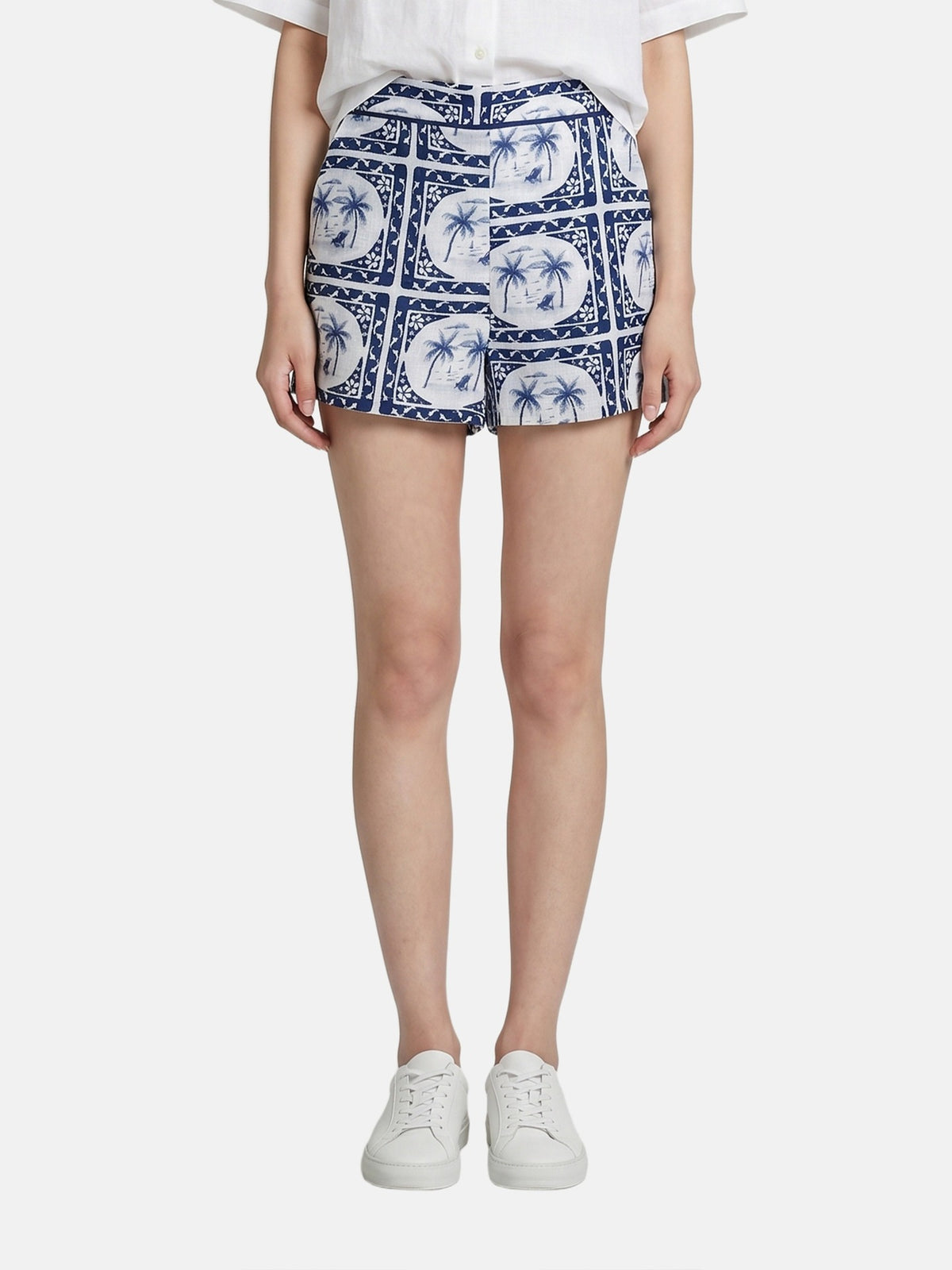 Pantaloncino in Poliestere Blu Scuro