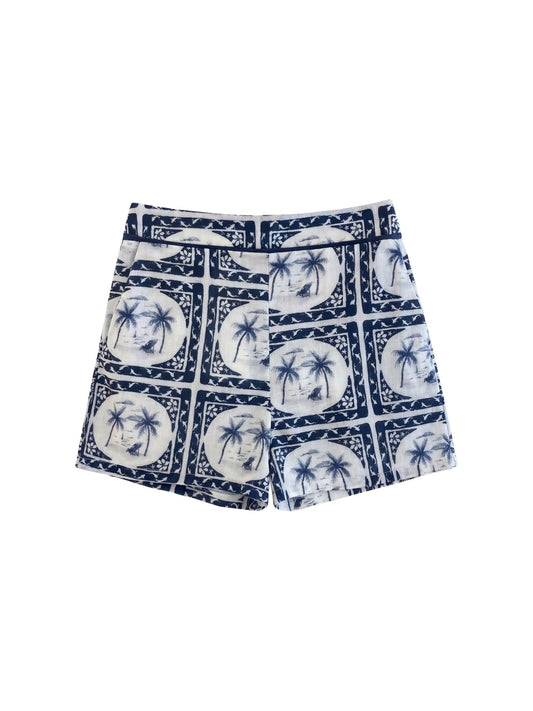 Pantaloncino in Poliestere Blu Scuro
