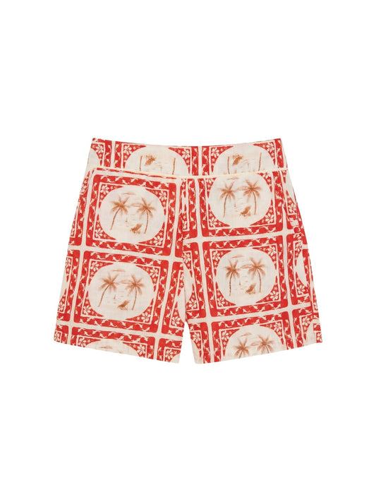 Pantaloncino in Poliestere Rosso