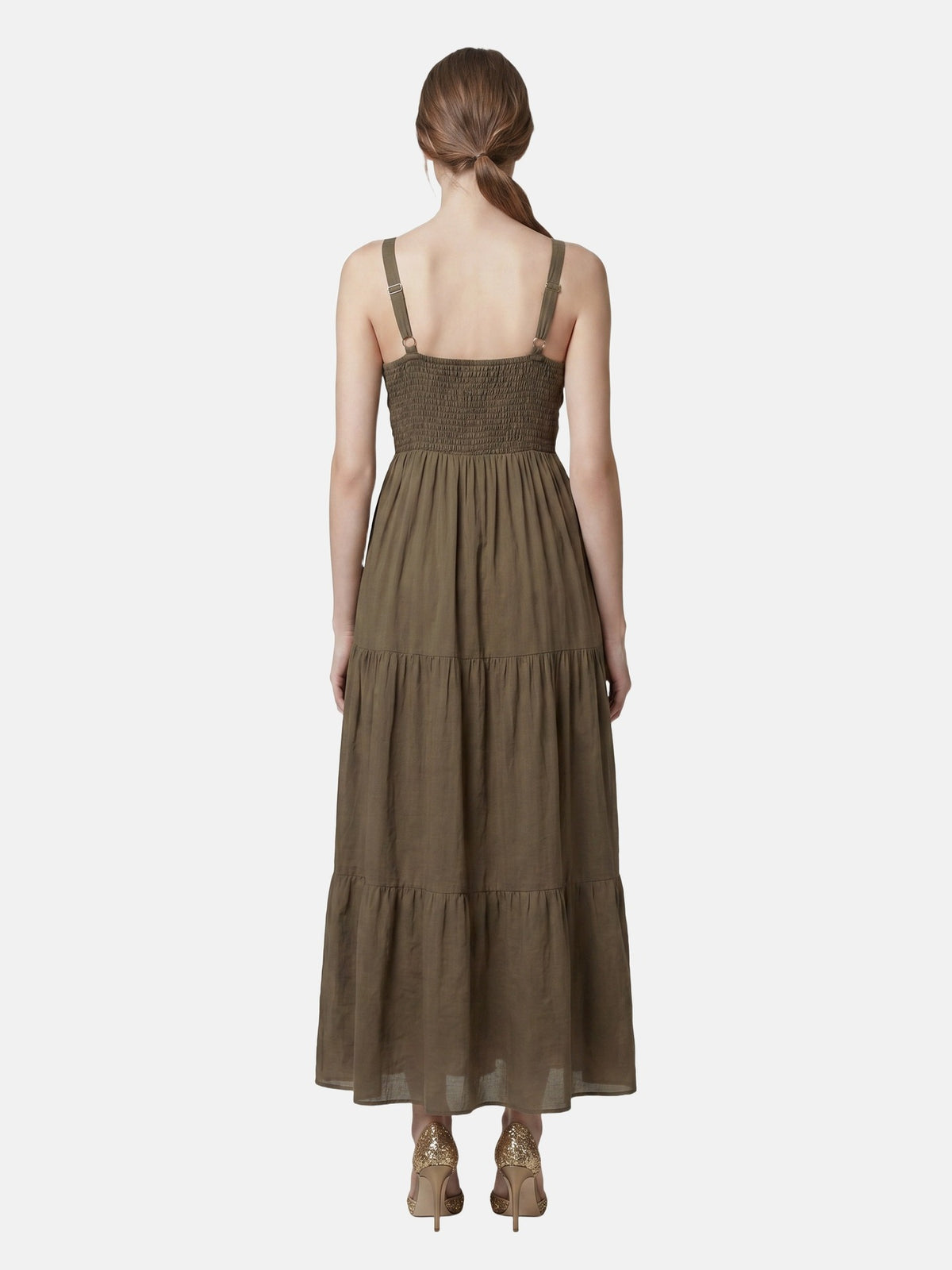 Vestito in Cotone Marrone