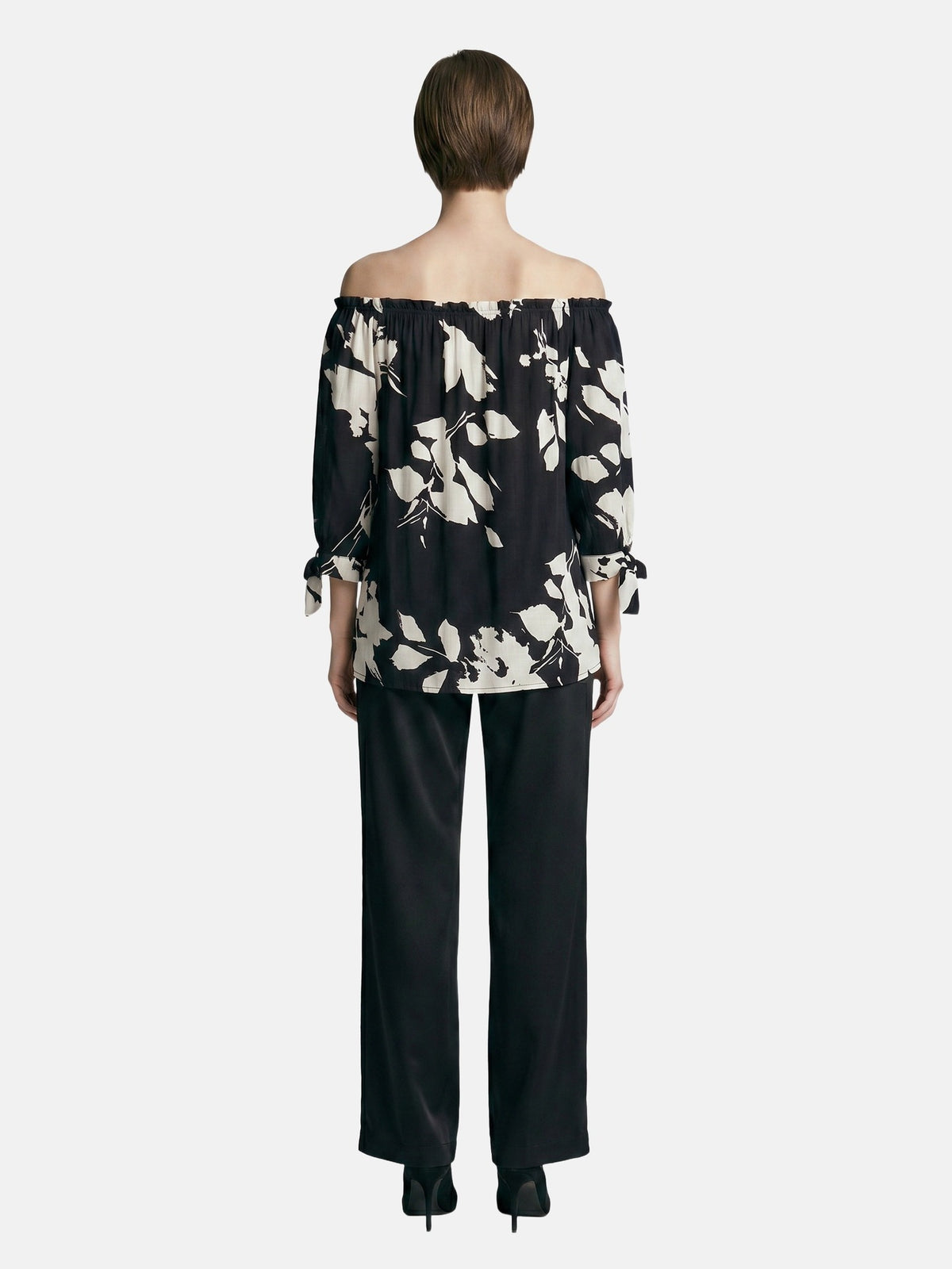Blusa in Viscosa Nero