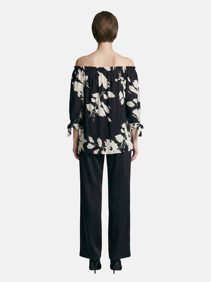Blusa in Viscosa Nero
