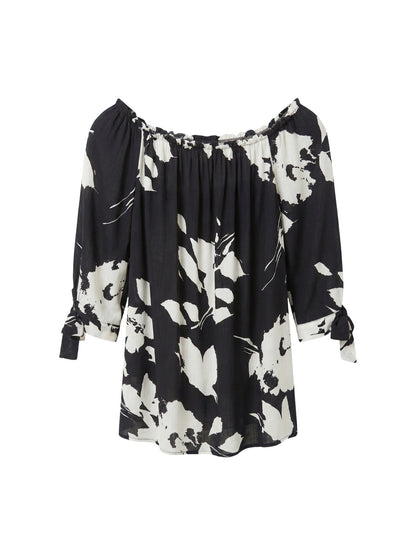 Blusa in Viscosa Nero