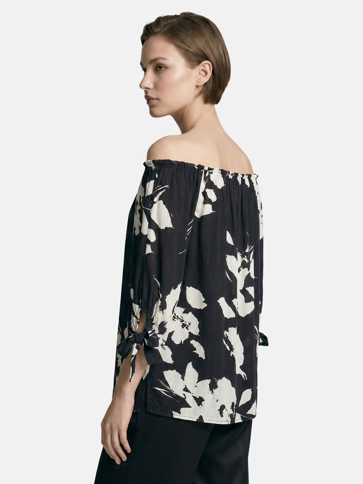 Blusa in Viscosa Nero