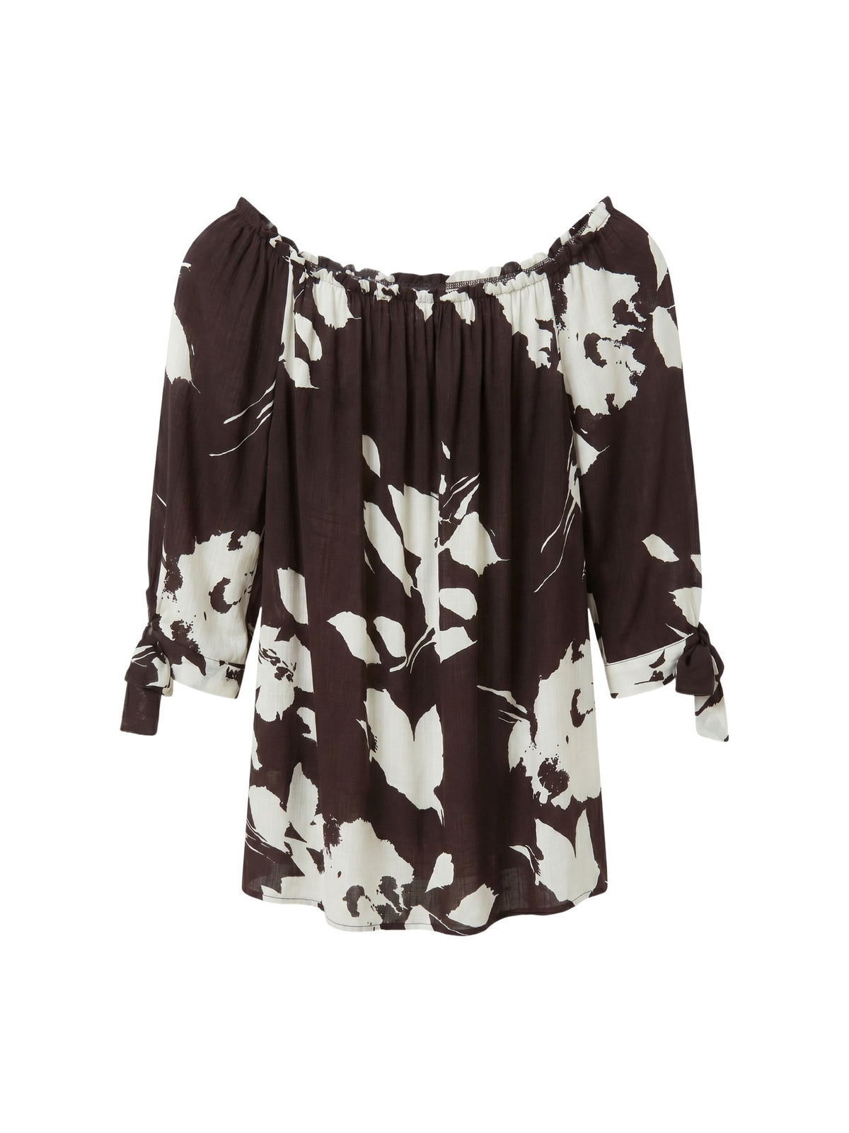 Blusa in Viscosa Marrone