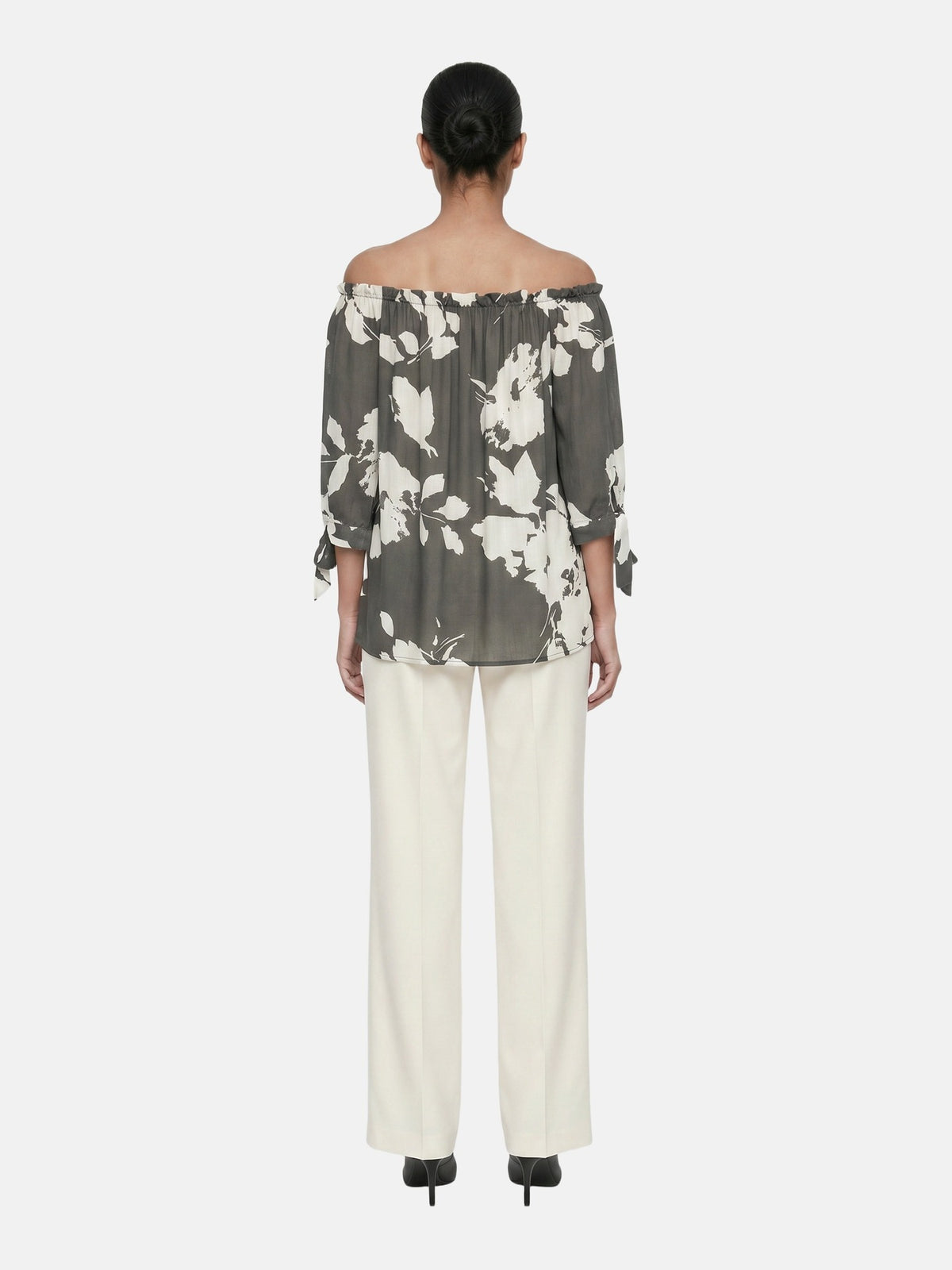Blusa in Viscosa Verde Militare