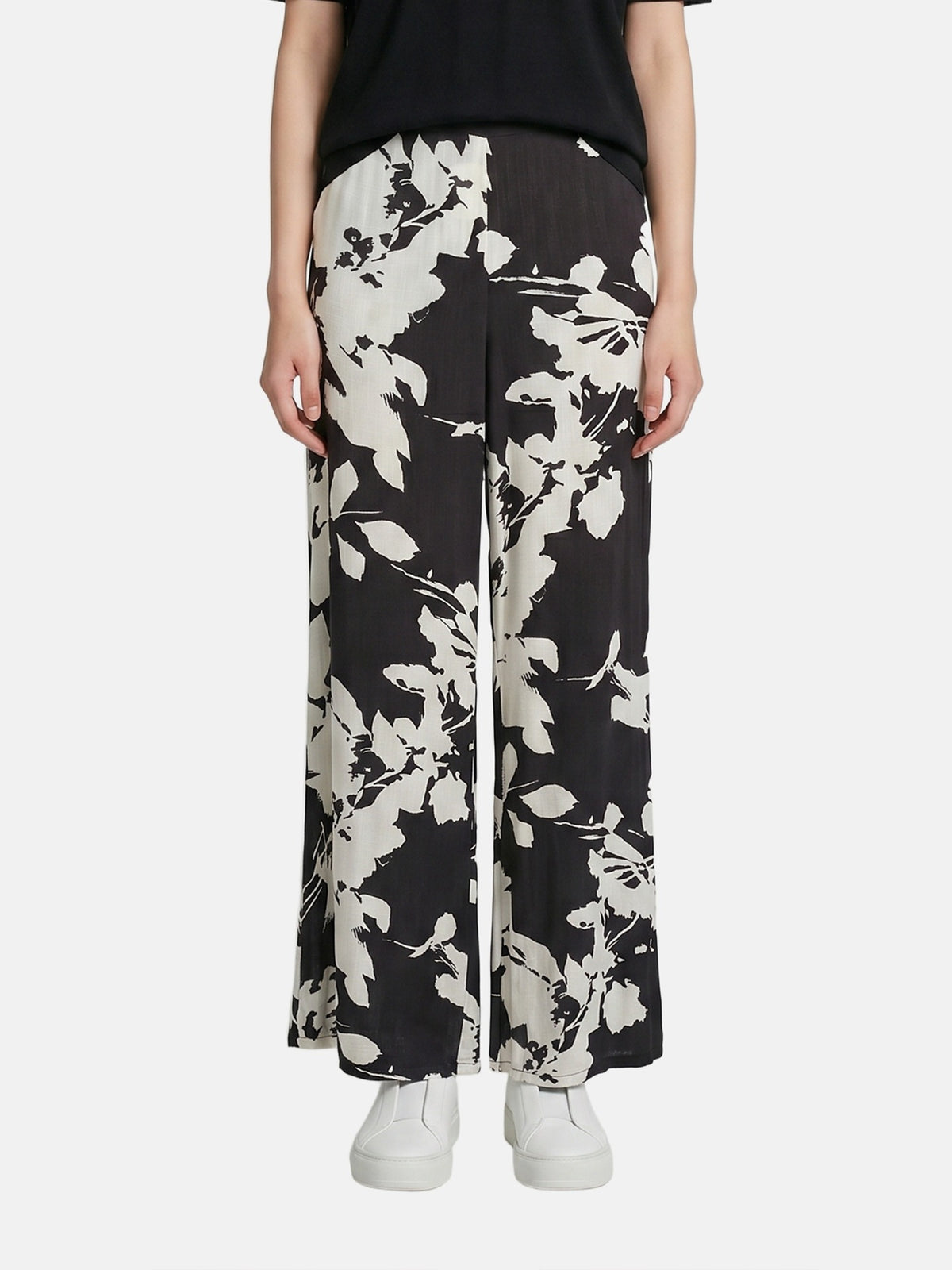 Pantaloni in Viscosa Nero
