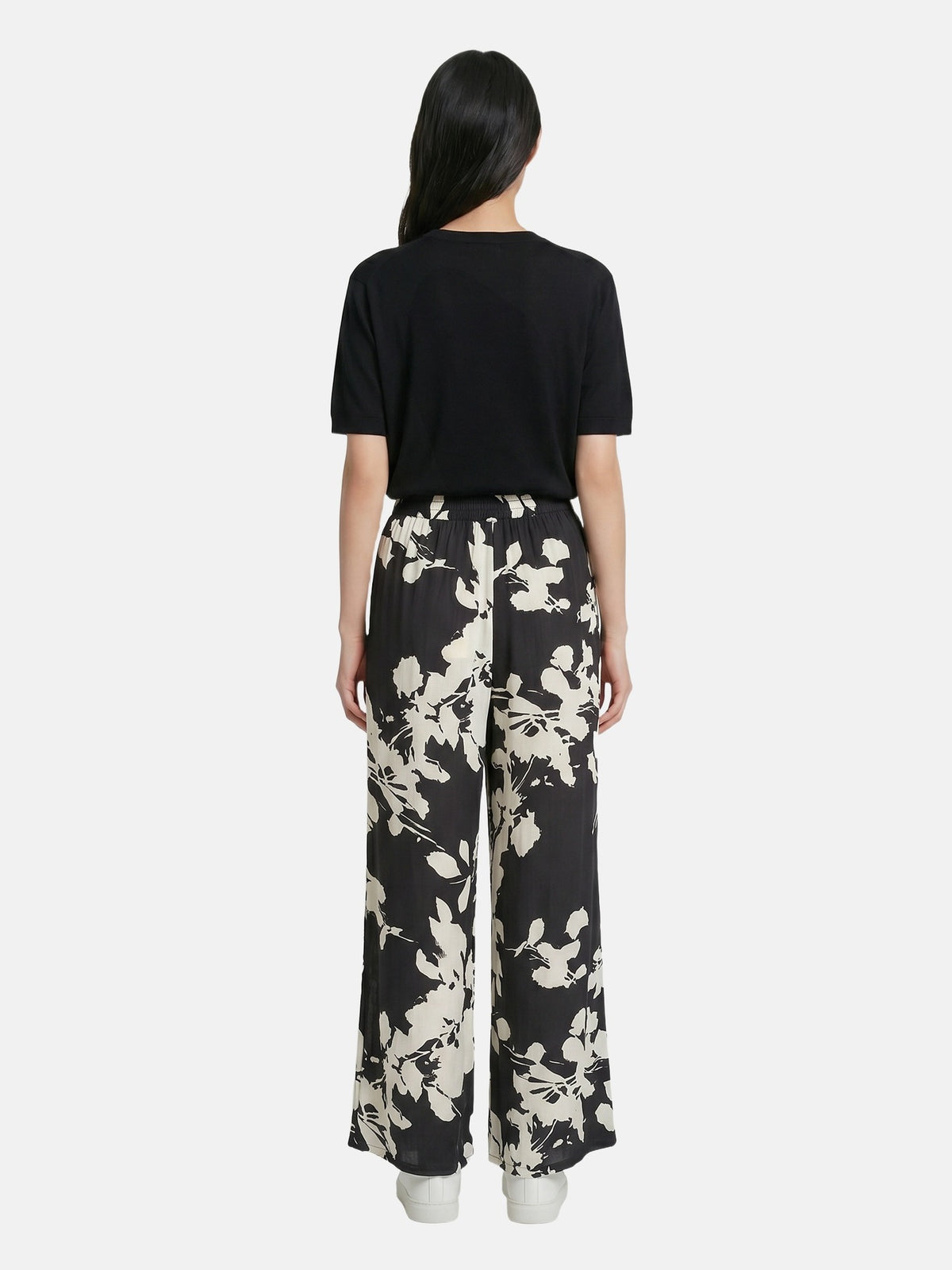 Pantaloni in Viscosa Nero