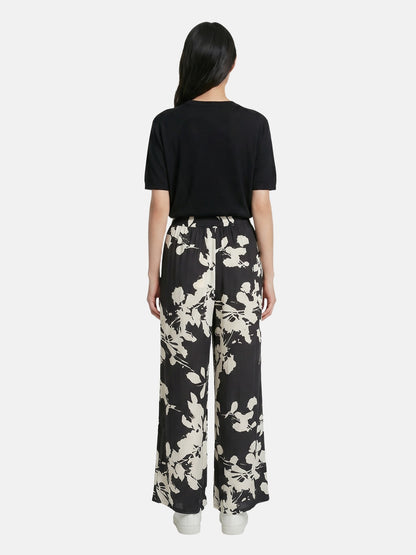 Pantaloni in Viscosa Nero