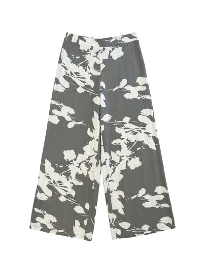 Pantaloni in Viscosa Verde Militare