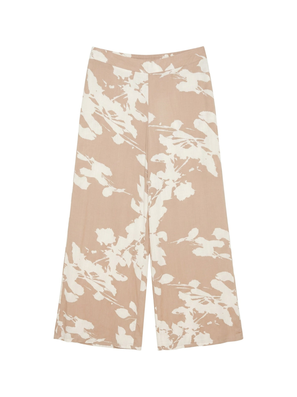 Pantaloni in Viscosa Beige Scuro